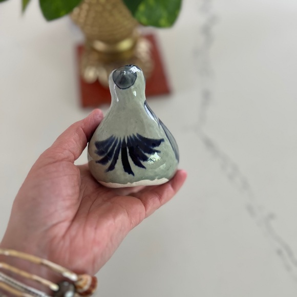 Vintage ceramic bird from Mexico, vintage bird statue, pottery - Picture 6 of 9